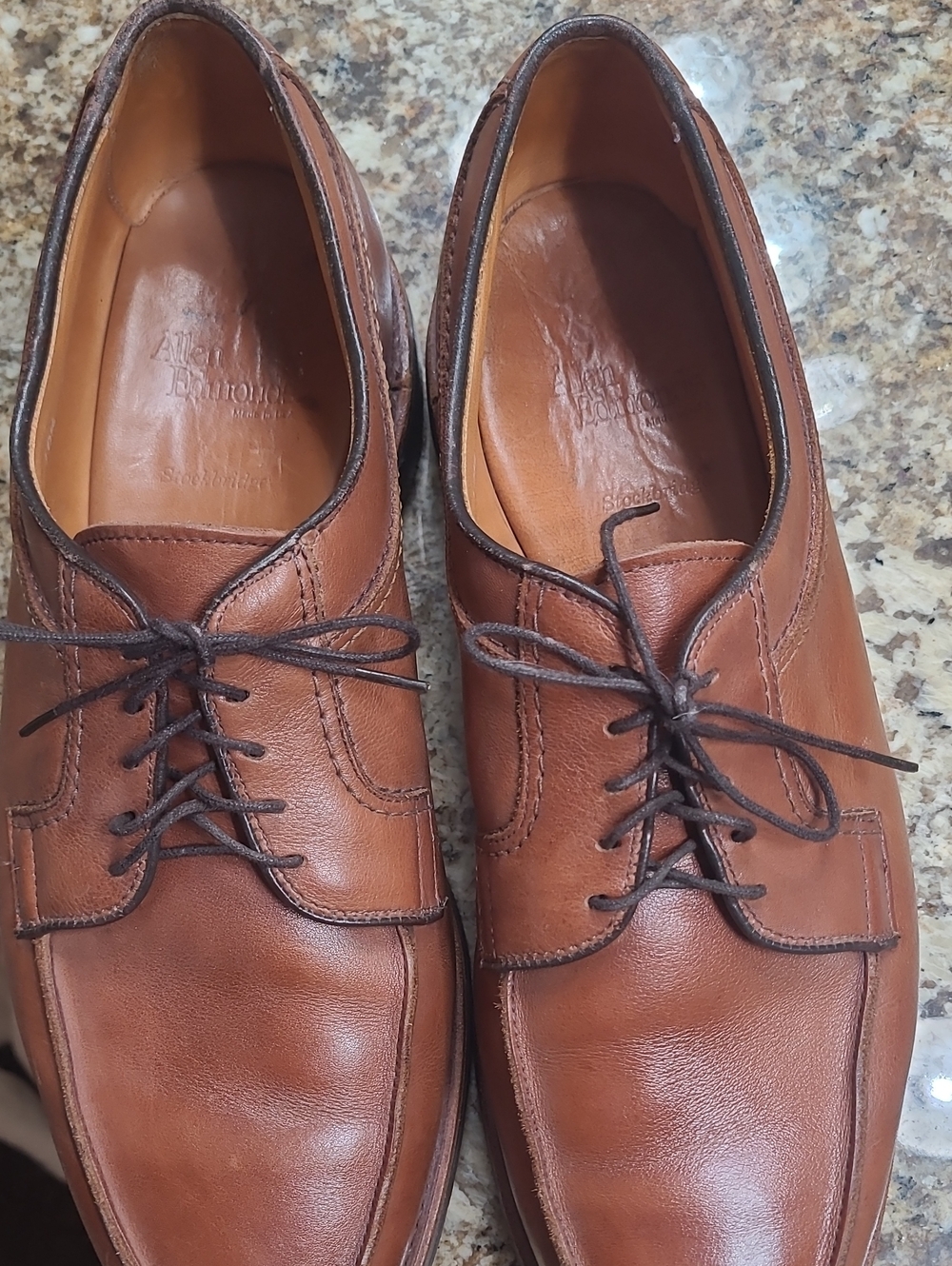 Allen Edmonds Brown Leather Men’s Derby Shoes
